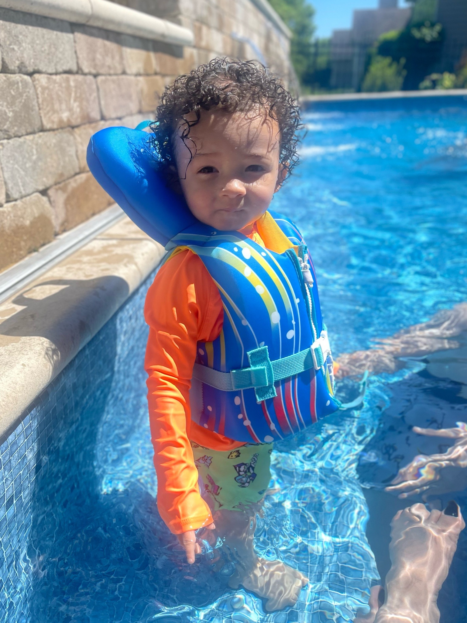 Swim Safety! Perfect life vest for toddlers.

•	U.S. Coast Guard approved Type II PFD 
•	Flotation collar for head support 
•	Zipper lock to secure fit 
•	Soft shell and lining for extra comfort and durability 
•	Anti-microbial 
•	Up to 30 lbs

#LTKSwim #LTKBaby #LTKActive