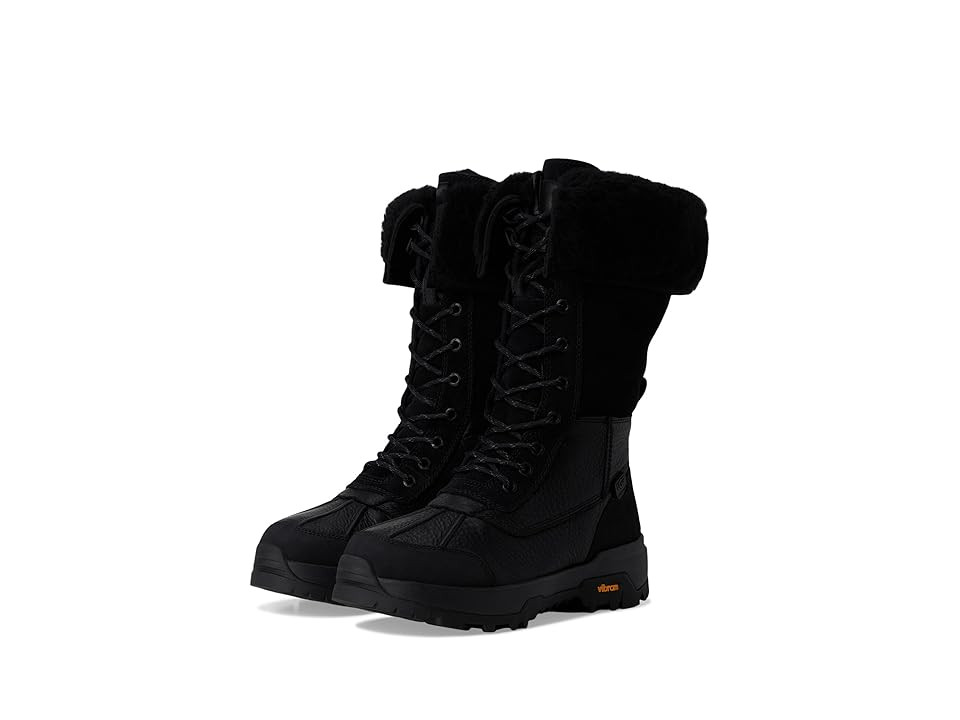 UGG Adirondack Boots Tall XXV Women's Cold Weather Boots Black : 12 B - Medium, Leather | Zappos