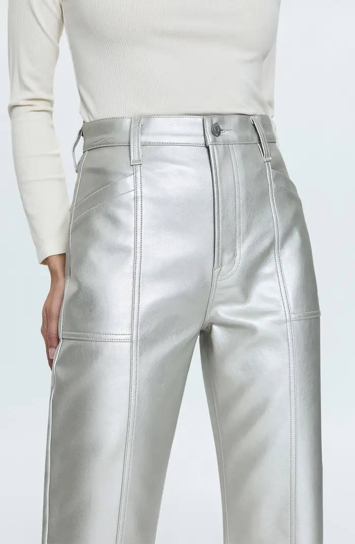 Taylor Barrel Leg Faux Leather Pants | Nordstrom
