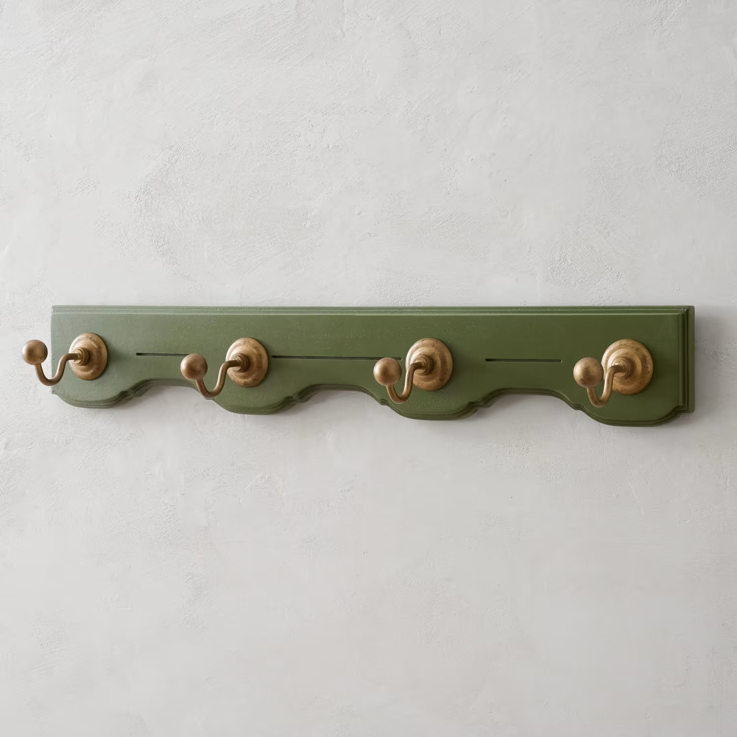 Drew Wood and Brass Hook Rack | Magnolia