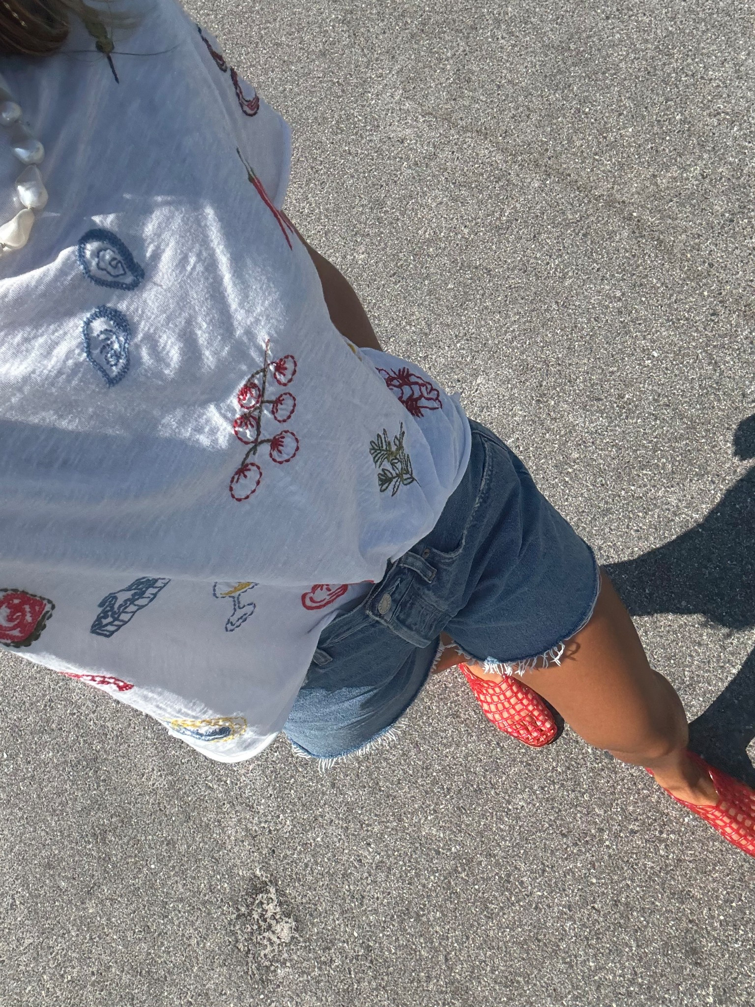 I’m wearing a small in the tee— I purchased this last summer and I wear it so often🍉 And these Jean shorts are SO COMFY I cannot recommend them enough! 

#LTKFindsUnder100 #LTKSummerEdit