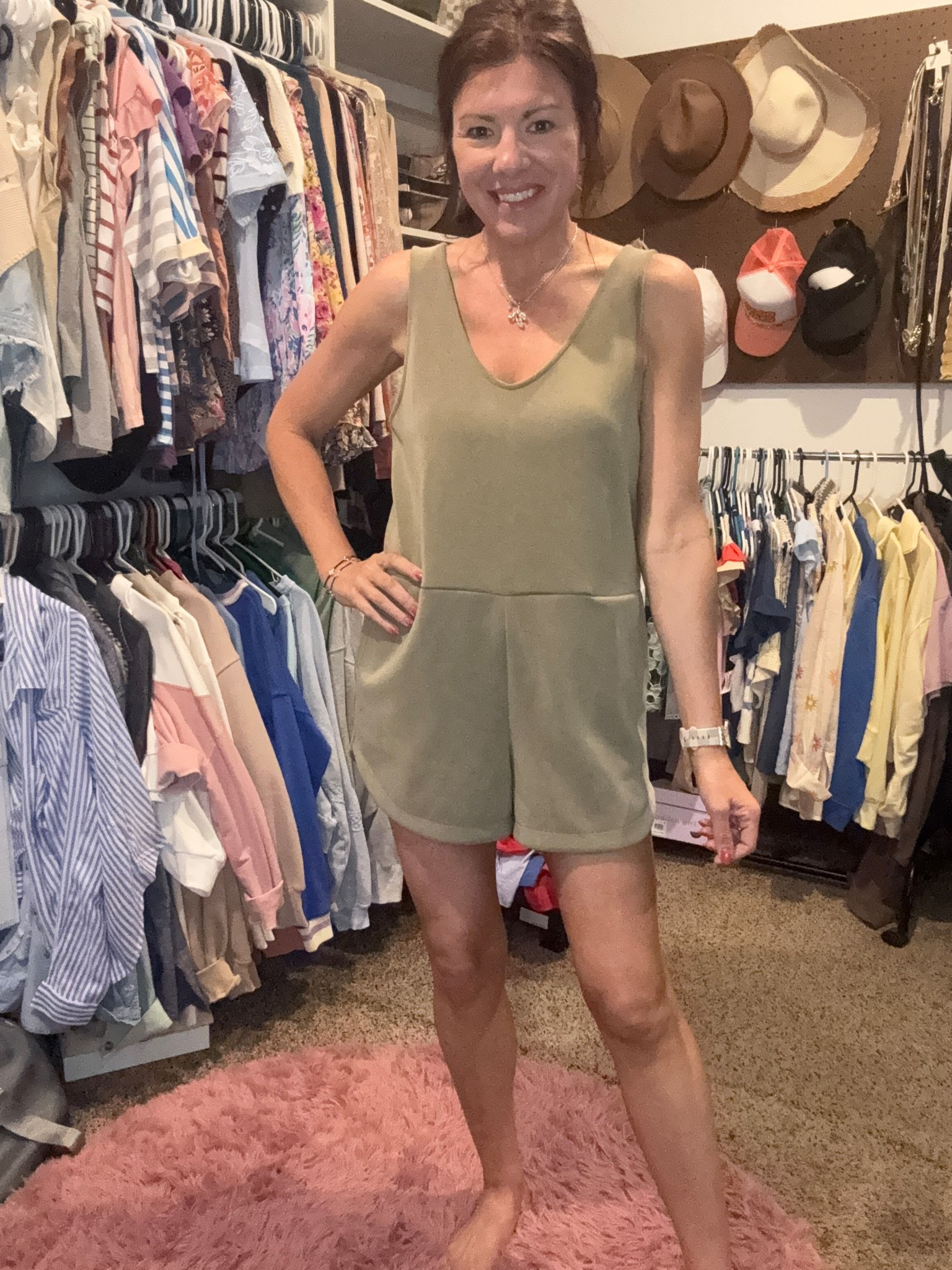 Viral Target Romper. It’s the soft scuba material 😍😍 wearing size small, need an XS. 

Target | summer style | romper | deal 

#LTKSaleAlert #LTKStyleTip #LTKSummerEdit