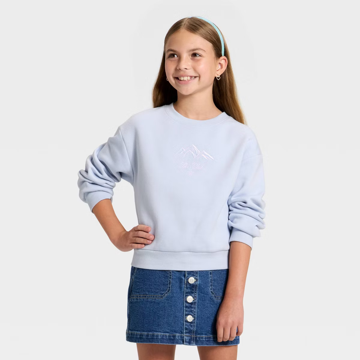 Girls' Fleece Pullover Sweatshirt - Cat & Jack™ | Target