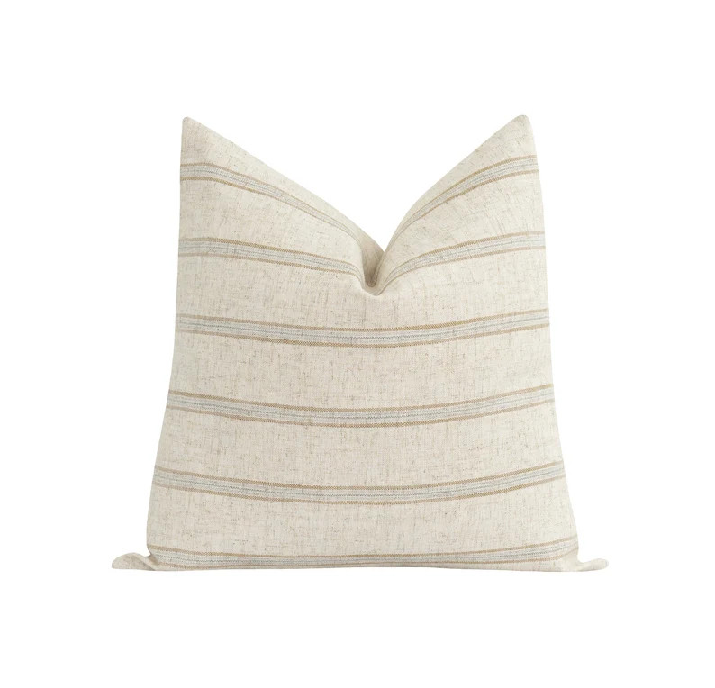 Small Check Pillow Cover, Burlap Woven Pillow Cover, Small Plaid Pillow Cover, Fall Decorative Pi... | Etsy (US)