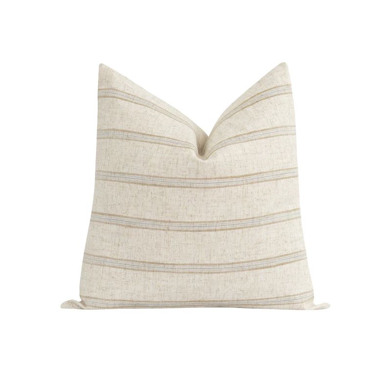 Small Check Pillow Cover, Burlap Woven Pillow Cover, Small Plaid Pillow Cover, Fall Decorative Pi... | Etsy (US)