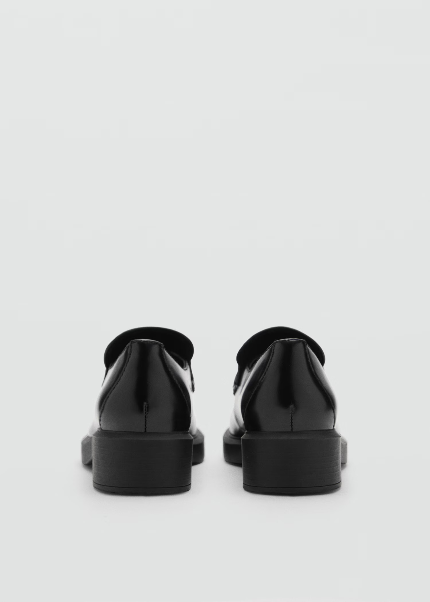 Leather loafers with metallic detail - Women | MANGO United Kingdom | MANGO (UK)