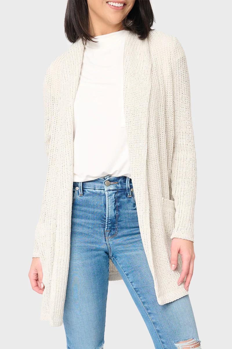 Shawl Collar Long Cardigan | Gibson