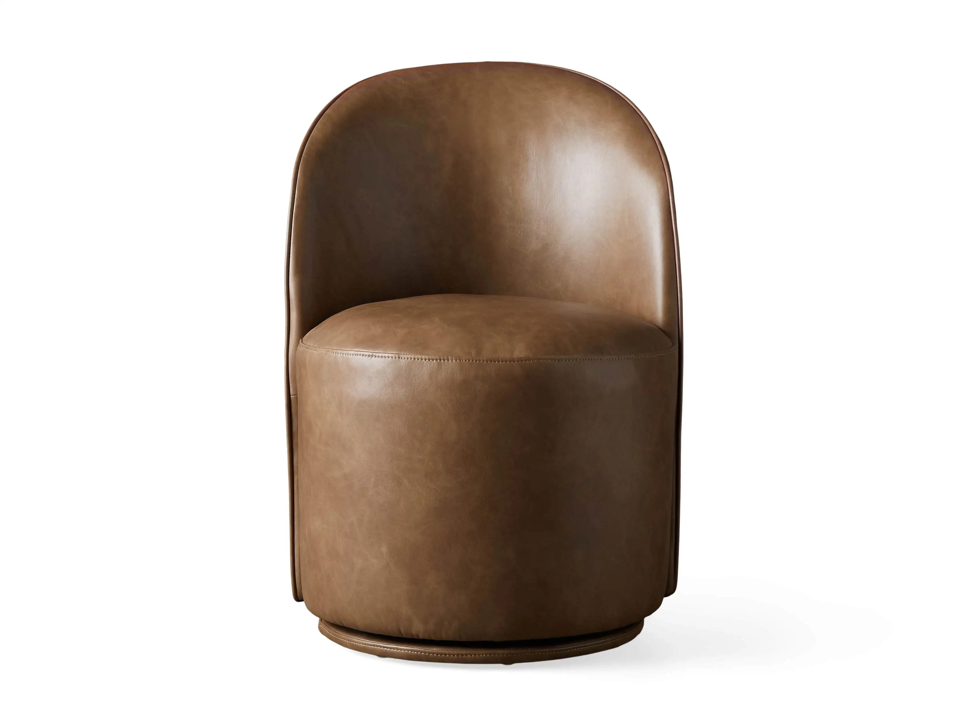 Kira Swivel Faux Leather Dining Chair | Arhaus