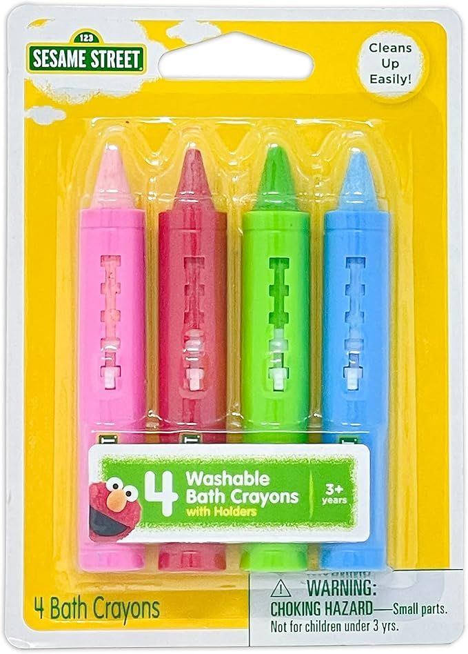Leap Year Sesame Street 4-Pack of Bath Crayons | Non-Toxic and Easy Clean Up | Recommended for Ch... | Amazon (US)