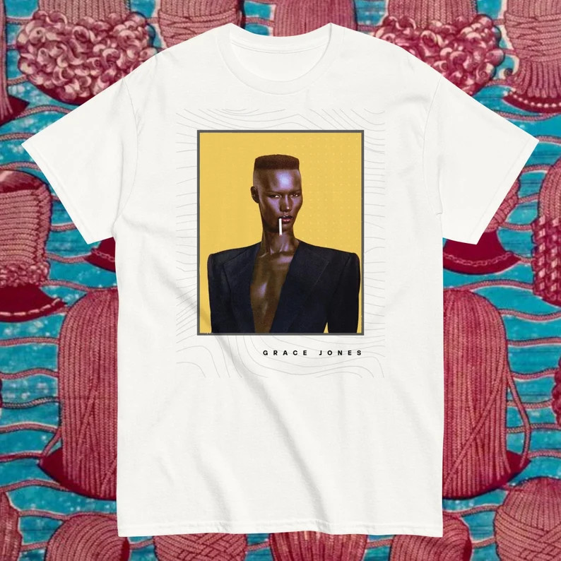 Grace Jones T Shirt / Grace Jones / Art / Print / LGBT Unisex T Shirt / Queer and Black / Black P... | Etsy (Global)