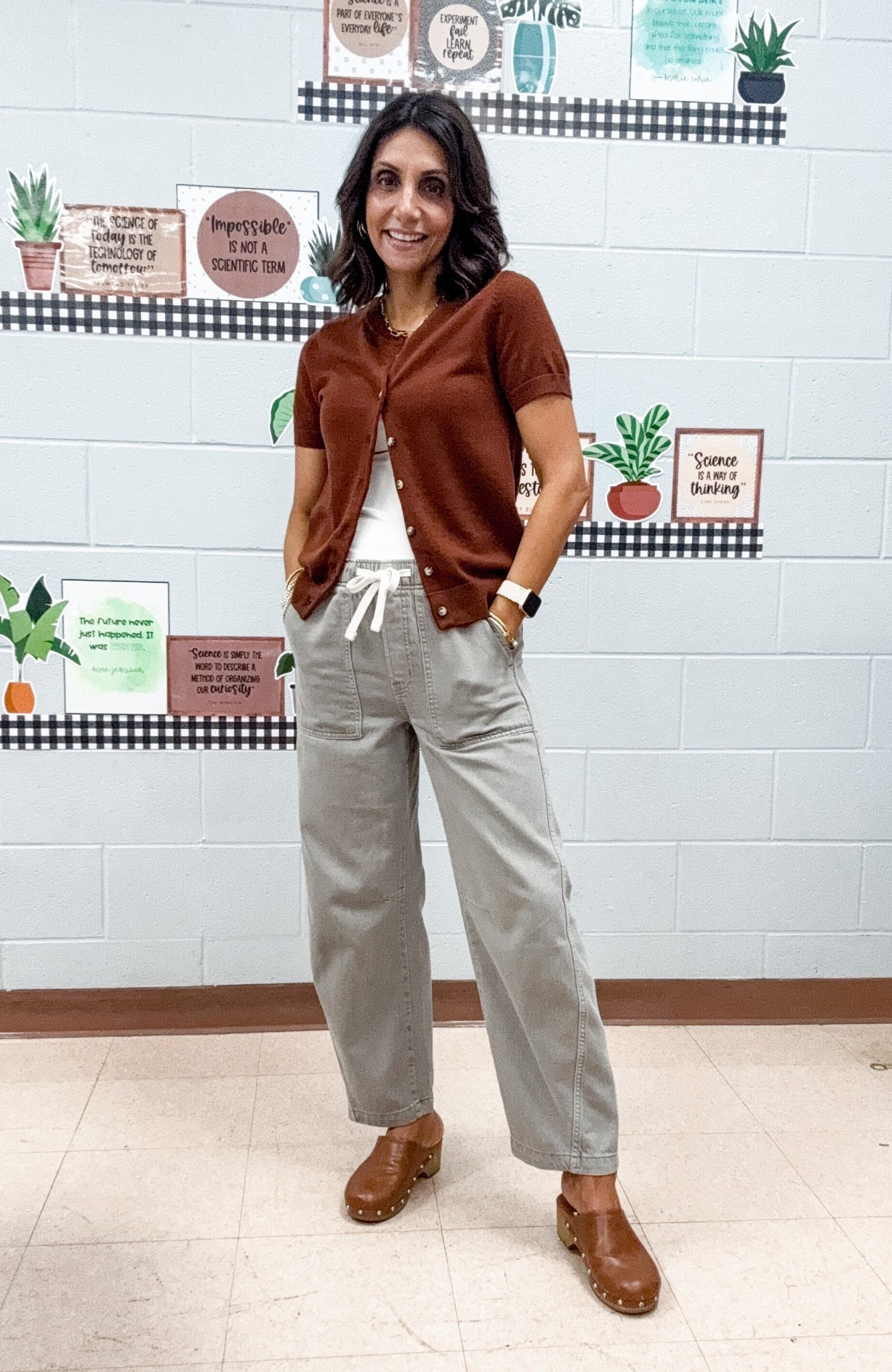 Teacher OOTD 
GAP Factory pants on sale 50% off 
Wearing xs


#LTKOver40 #LTKgrwm #LTKWorkwear