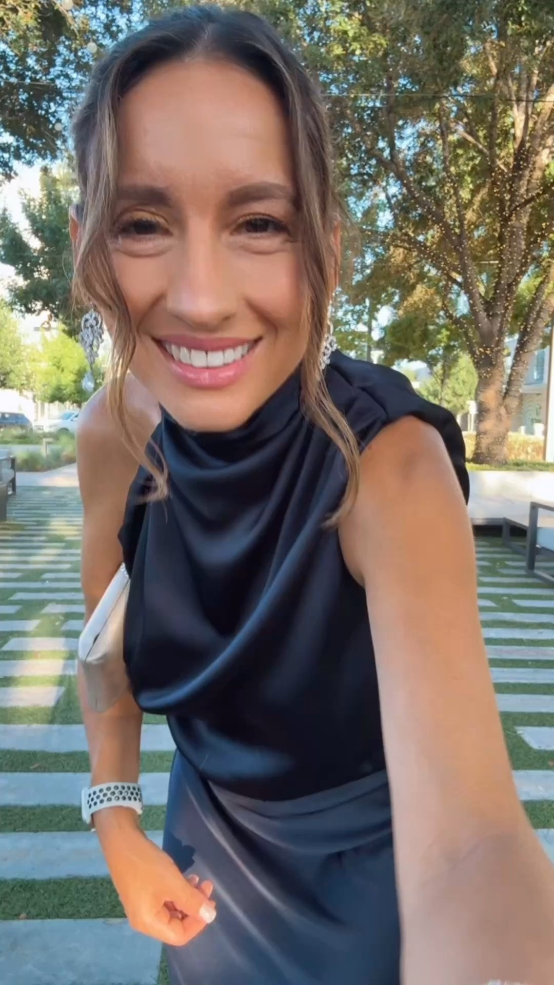 Wedding Guest Dress. 
Wedding guest dress that’s perfect for evening weddings. I love the elevated feel of this navy wedding guest dress. Wearing an xsmall. Go with your regular size. 
Petite friendly length on this gorgeous dress.

#LTKWedding #LTKPetite #LTKstorytime