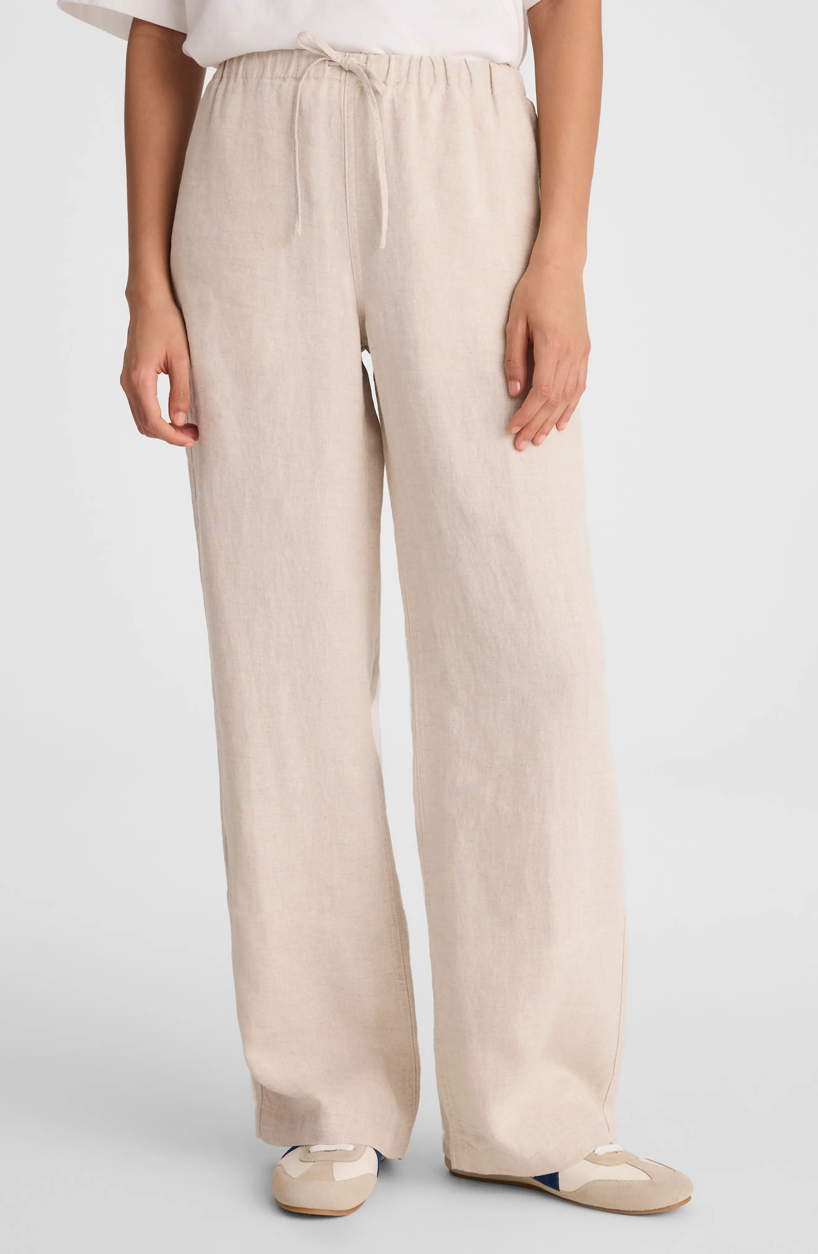 Pull-On Linen Pants (Women) | Nordstrom | Nordstrom