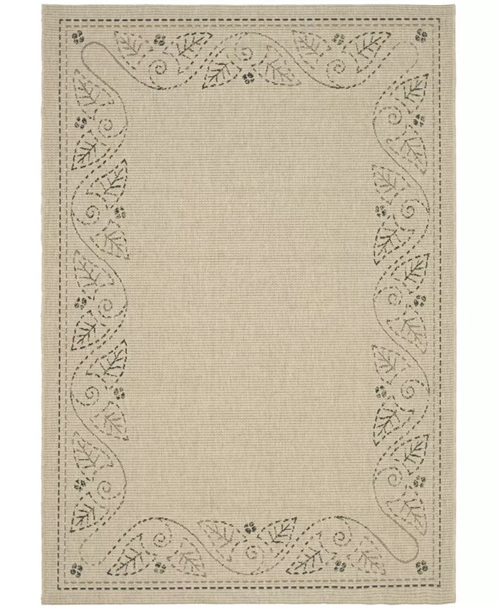 Safavieh
          
        
  
      
          Courtyard CY1677 Sand and Black 4' x 5'7" Outdoo... | Macy's