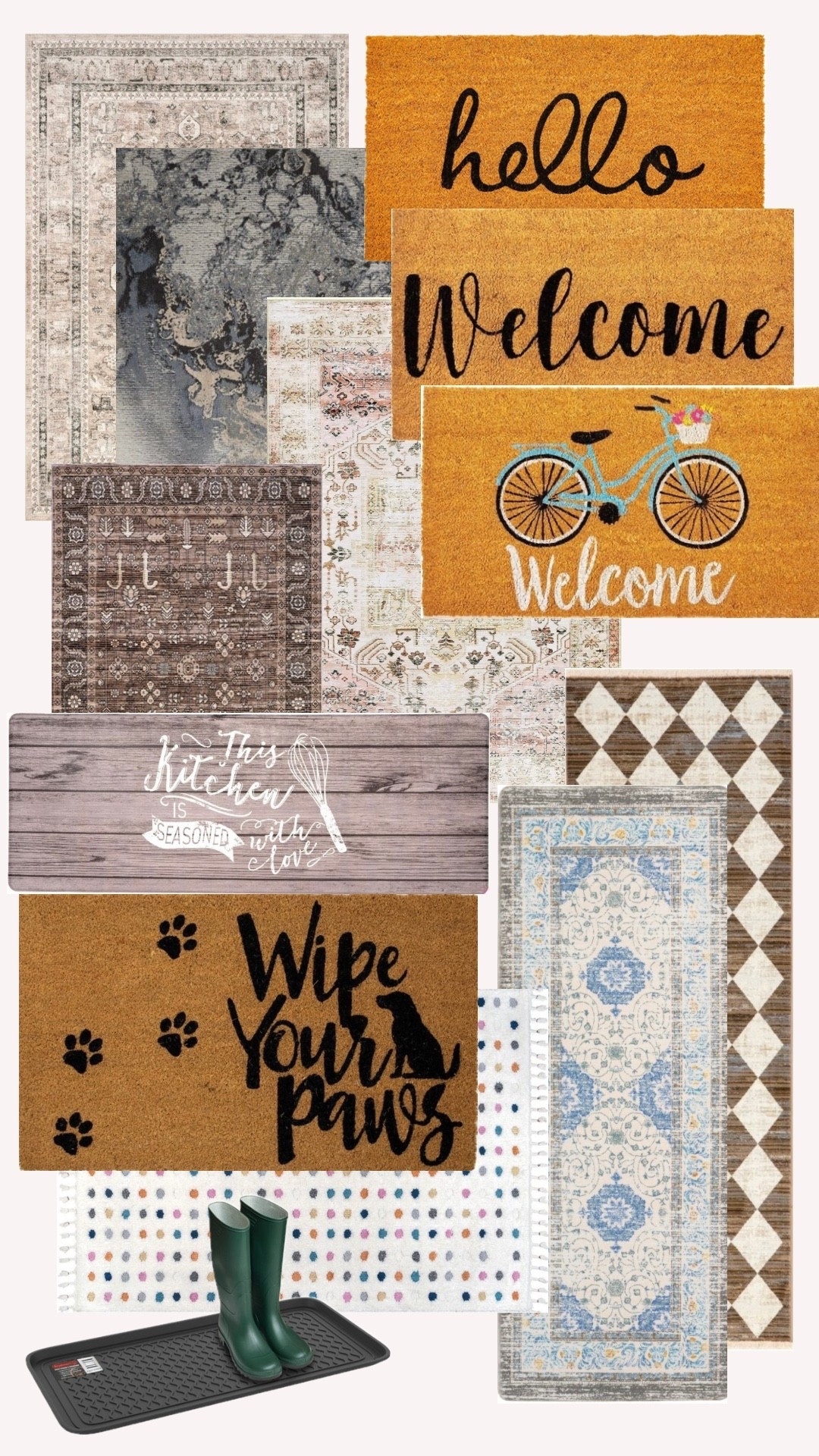 Big rug, door mat, etc deals up to 65% off!🙌🏼

Area rug | kitchen rug | nursery rug | door mat | long rug | welcome mat | kids room rug

#LTKCyberWeek #LTKSaleAlert #LTKHome