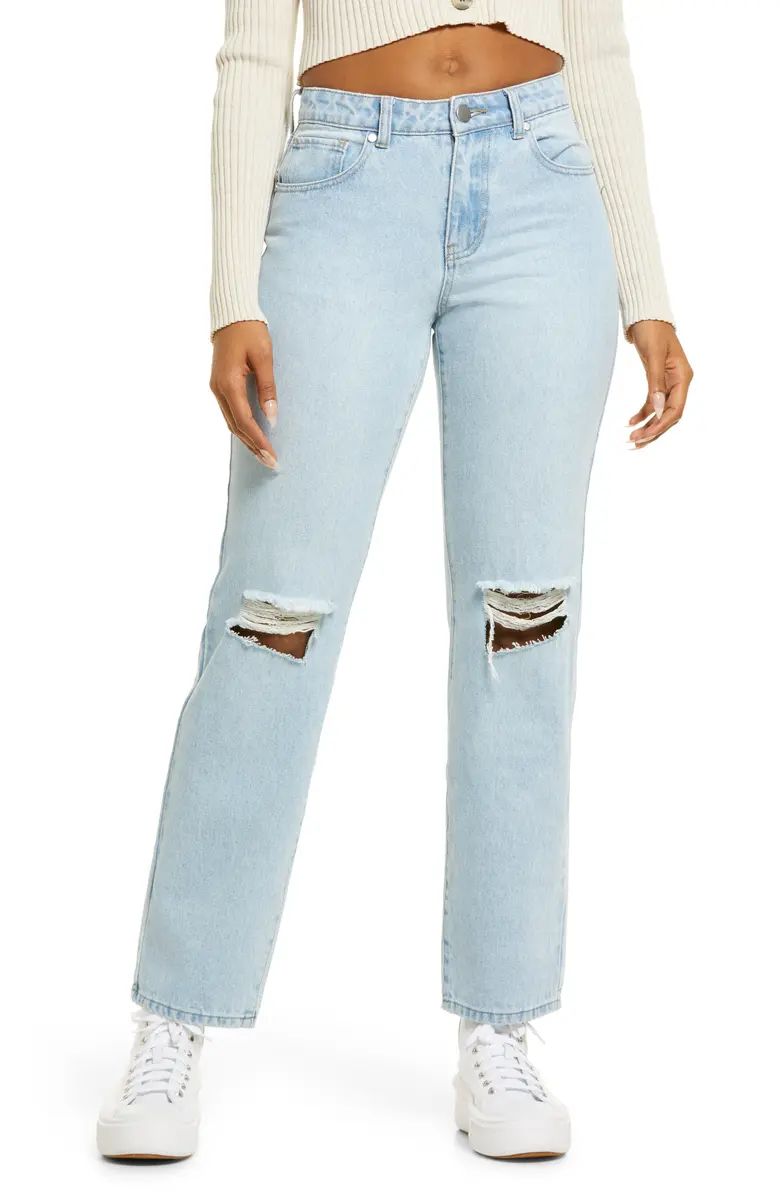 Ripped Straight Leg Jeans | Nordstrom