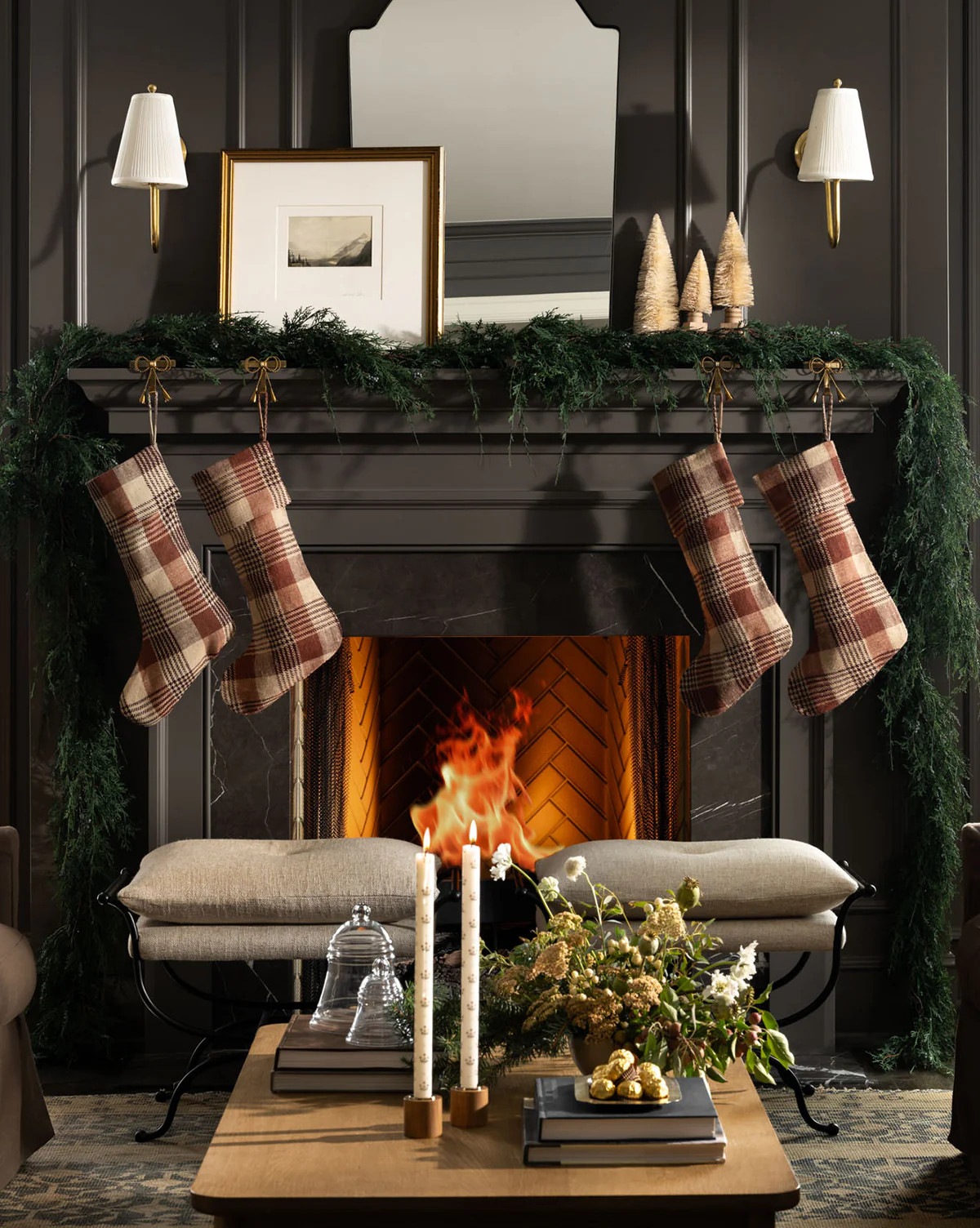 6' Faux Pre-lit Blueberry & Juniper Garland | McGee & Co. (US)