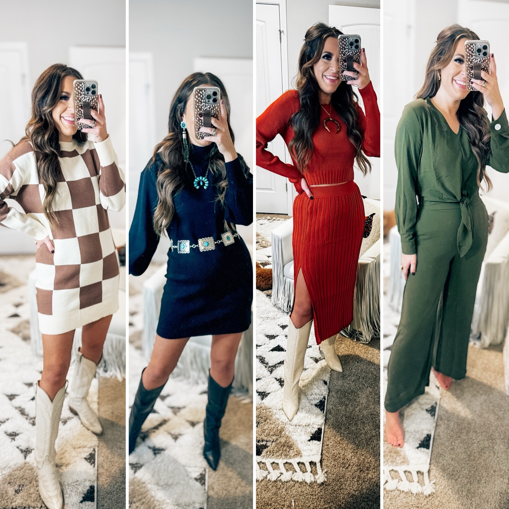 Holiday outfit ideas sweater dress, to be set, western, BoHo, Amazon, fines, business, casual, workwear, Christmas, New Year’s Eve, outfit, two piece set, West, wedding, guest outfit, wedding, guest dress, two piece sweater, two piece pants set Nashville concert fit rodeo outfit Leather knee-high, boots, boots, booties, teacher, outfits, bachelorette, girls, night, date night

#LTKsalealert #LTKstyletip #LTKfindsunder50