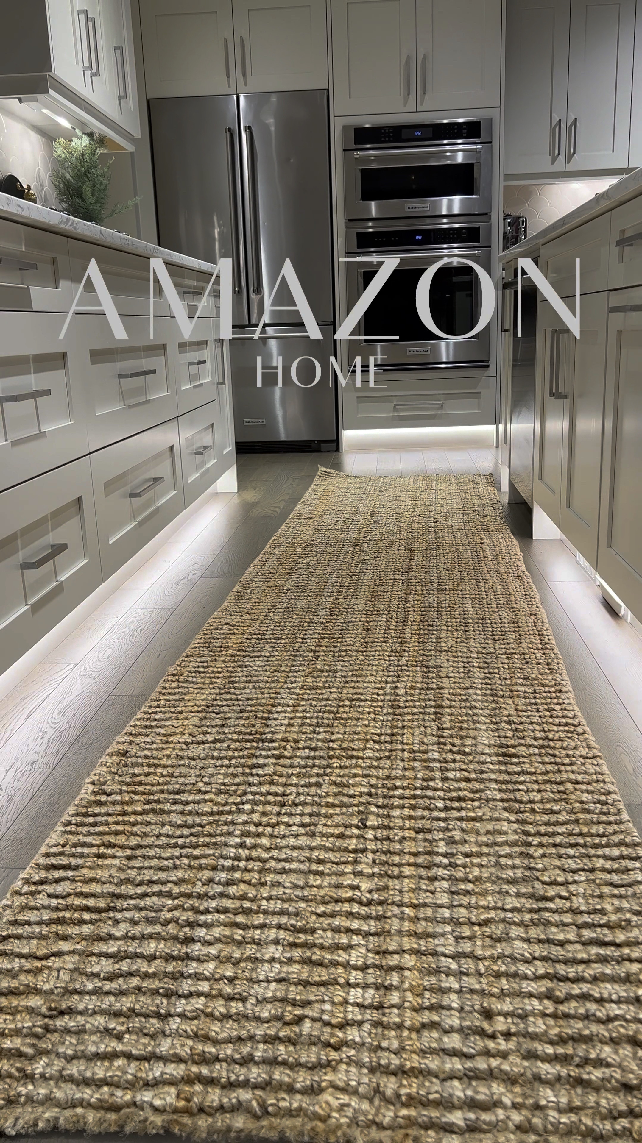 stunning Jute runner! The texture is simply divine, and it's the ultimate way to bring warmth to your space. 💕 Check out all these items I've curated, waiting for you below. 😊🛍️ #HomeDecor #kitchendecor #juterug #rug #winterdecor 

#LTKStyleTip #LTKHome #LTKVideo
