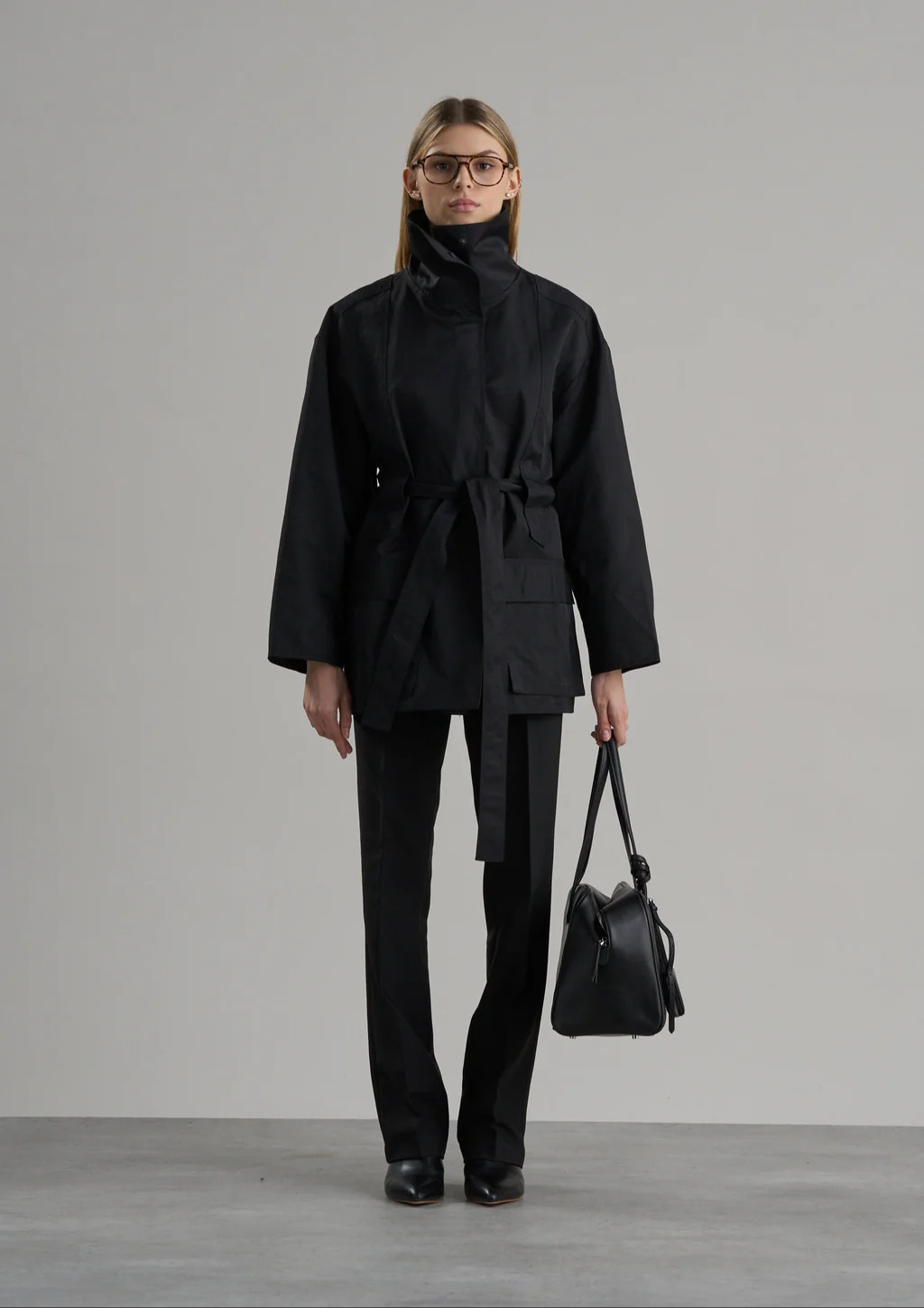 Lelu Utility Jacket Black | Marcela London