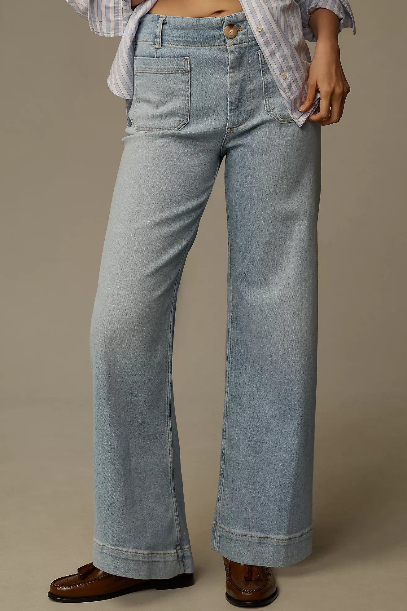 The Colette Full-Length Wide-Leg Jeans by Maeve | Anthropologie (US)