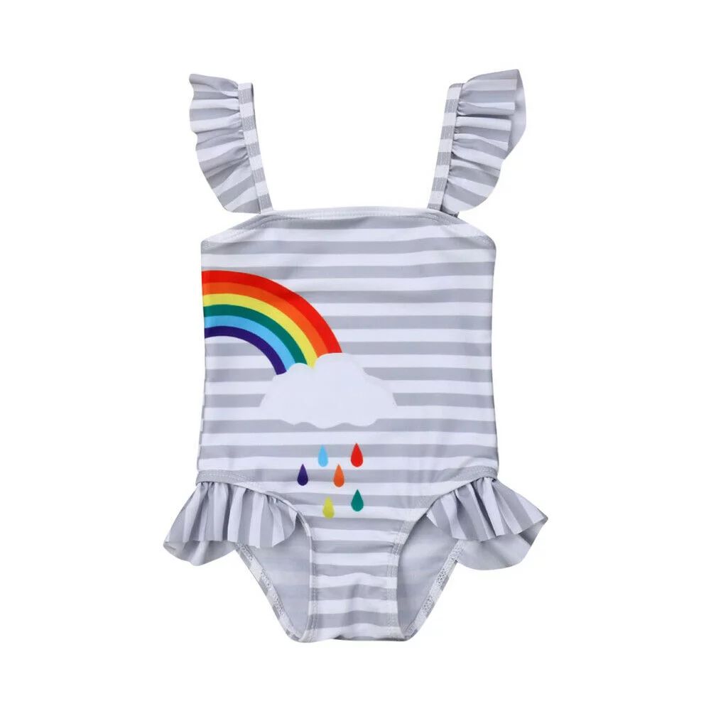 Baby Kid Girl Rainbow Swimsuit Bikini Swimming Costume Swimwear Bathing Suit | Walmart (US)