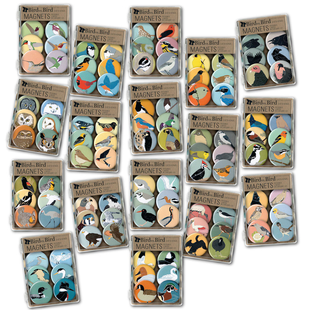 Bird Magnet Gift Set | Choose From 17 Themes | Nature Audubon Birder Songbird Stocking Stuffer Re... | Etsy (US)