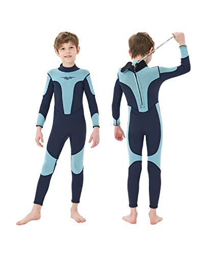 Seaskin Kids Wetsuit for Boys Girls Toddler 3mm Back Zip Thermal Swimsuits Size 4 | Amazon (US)