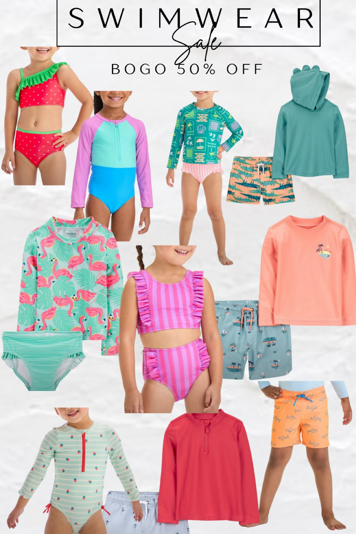 Swimwear for the family BOGO 50% OFF 

#LTKFindsUnder50 #LTKKids #LTKSwim