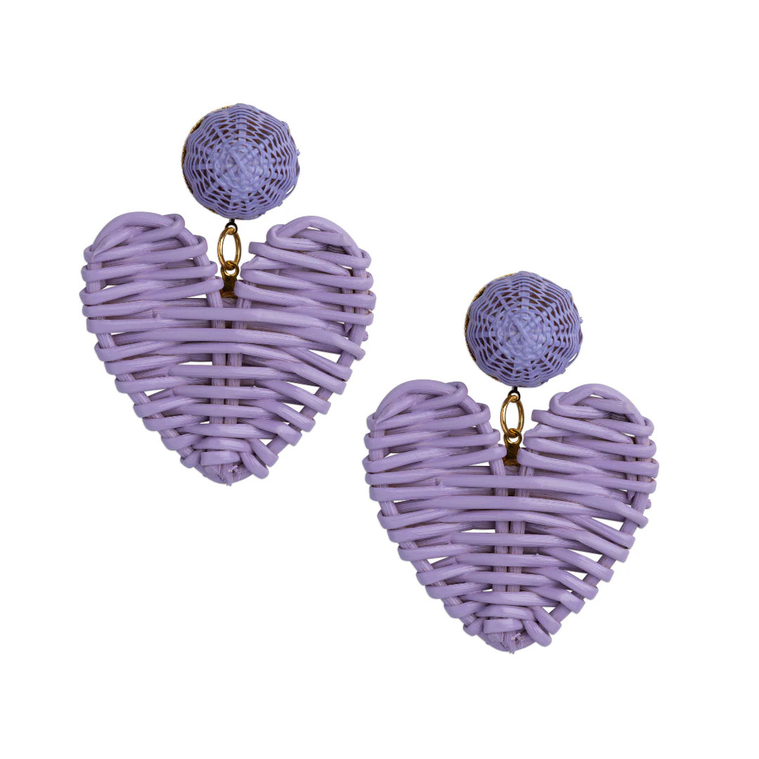 Lilac Rattan Hearts | Neely Phelan