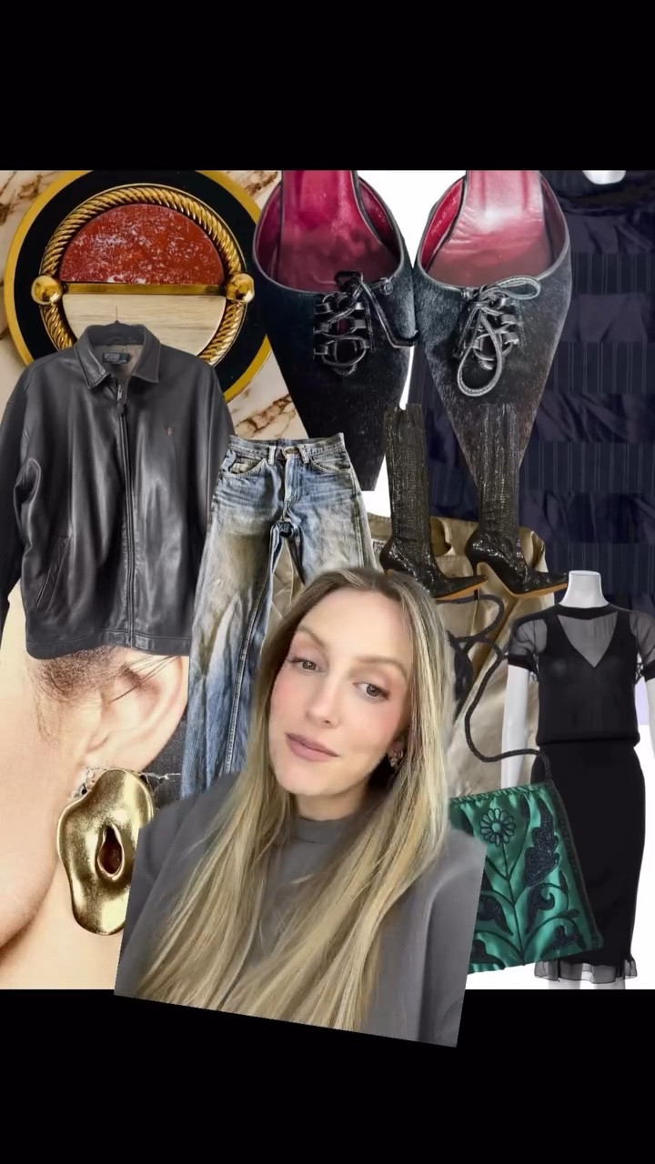 Snakeskin Manolo boots, vintage Ralph Lauren leather, and evening jackets that’ll have you holiday ready. This is the best of online preloved for the week!

#secondhandfashion #vintageclothes #stylingtips