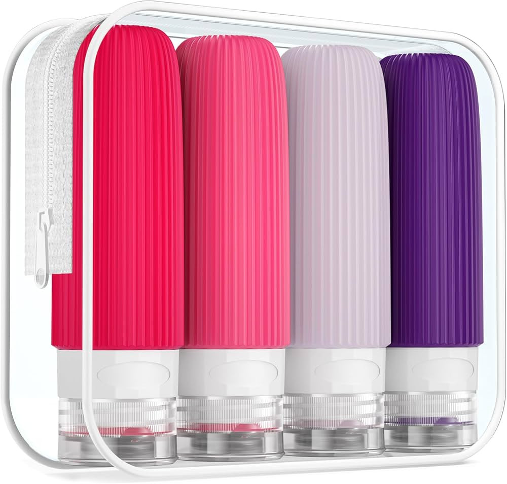 Mrsdry Travel Bottles for Toiletries, Tsa Approved 3oz Portable Travel Bottles, BPA Free Leak Pro... | Amazon (US)
