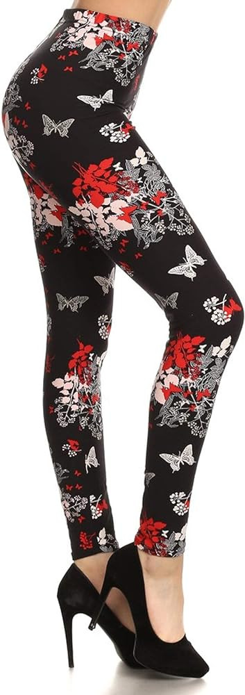 Leggings Depot High Waisted Checkered & Animal Print Leggings for Women - Regular, Plus, 1X3X, 3X... | Amazon (US)