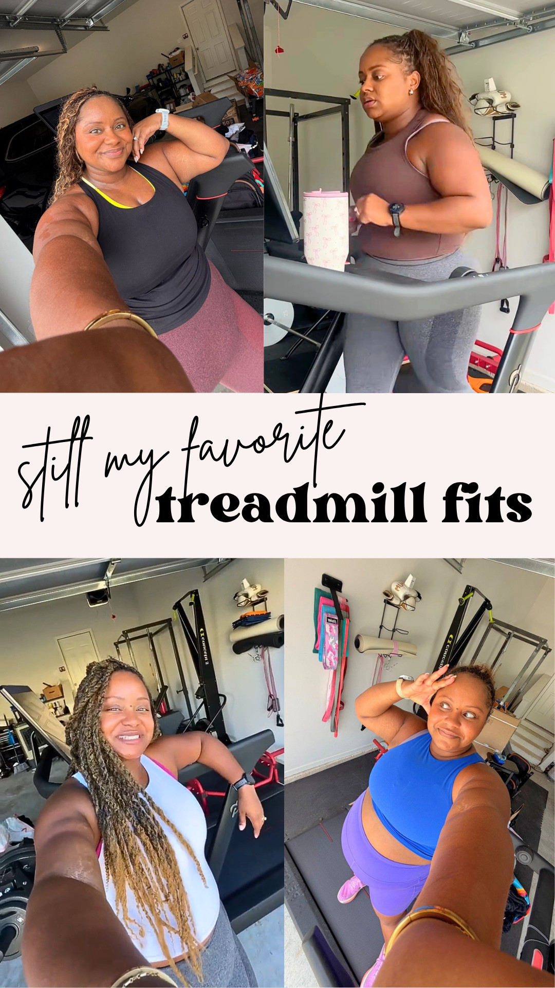 I've been wearing these treadmill fits long before pregnancy... and they're still my go-tos now. Comfortable, supportive, and on constant repeat for my treadmill miles. 

 #LTKfitnessgoals #LTKActive #LTKMidsize