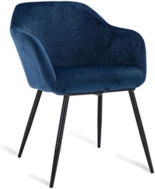 DM Furniture Living Room Accent Chair with Arms on Side Corner, Modern Velvet Accent Chair, Uphol... | Amazon (US)