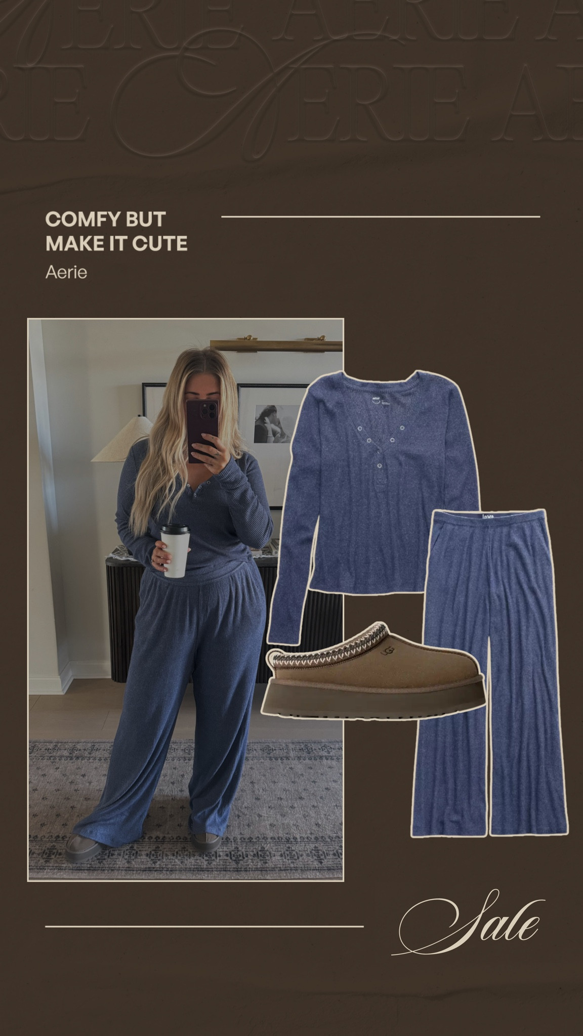 Aerie set still in stock after cyber week💙 still on sale! #aerie #set #comfy 

#LTKMidsize #LTKSeasonal #LTKHoliday