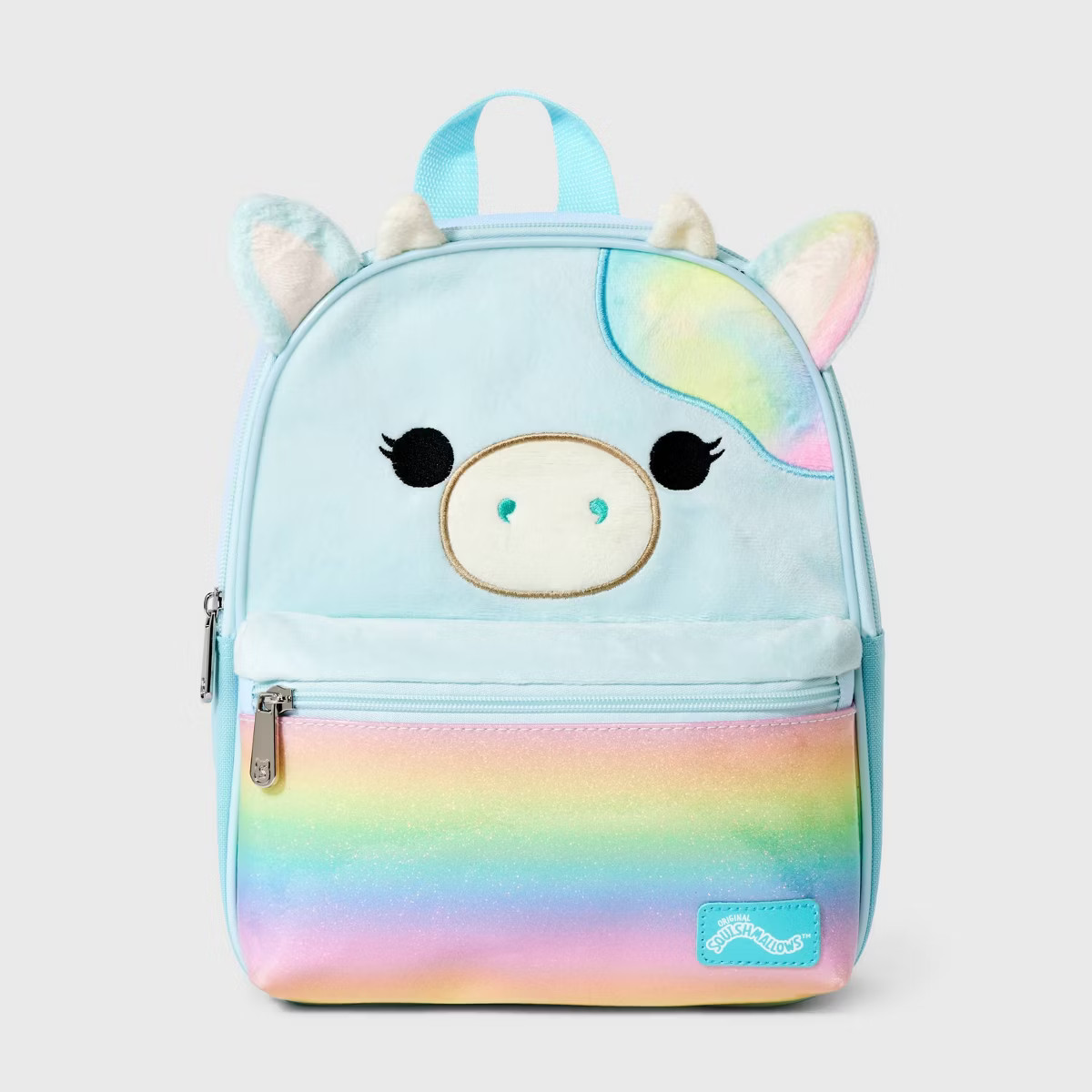 Kids' Squishmallows 11" Cow Mini Backpack - Blue | Target
