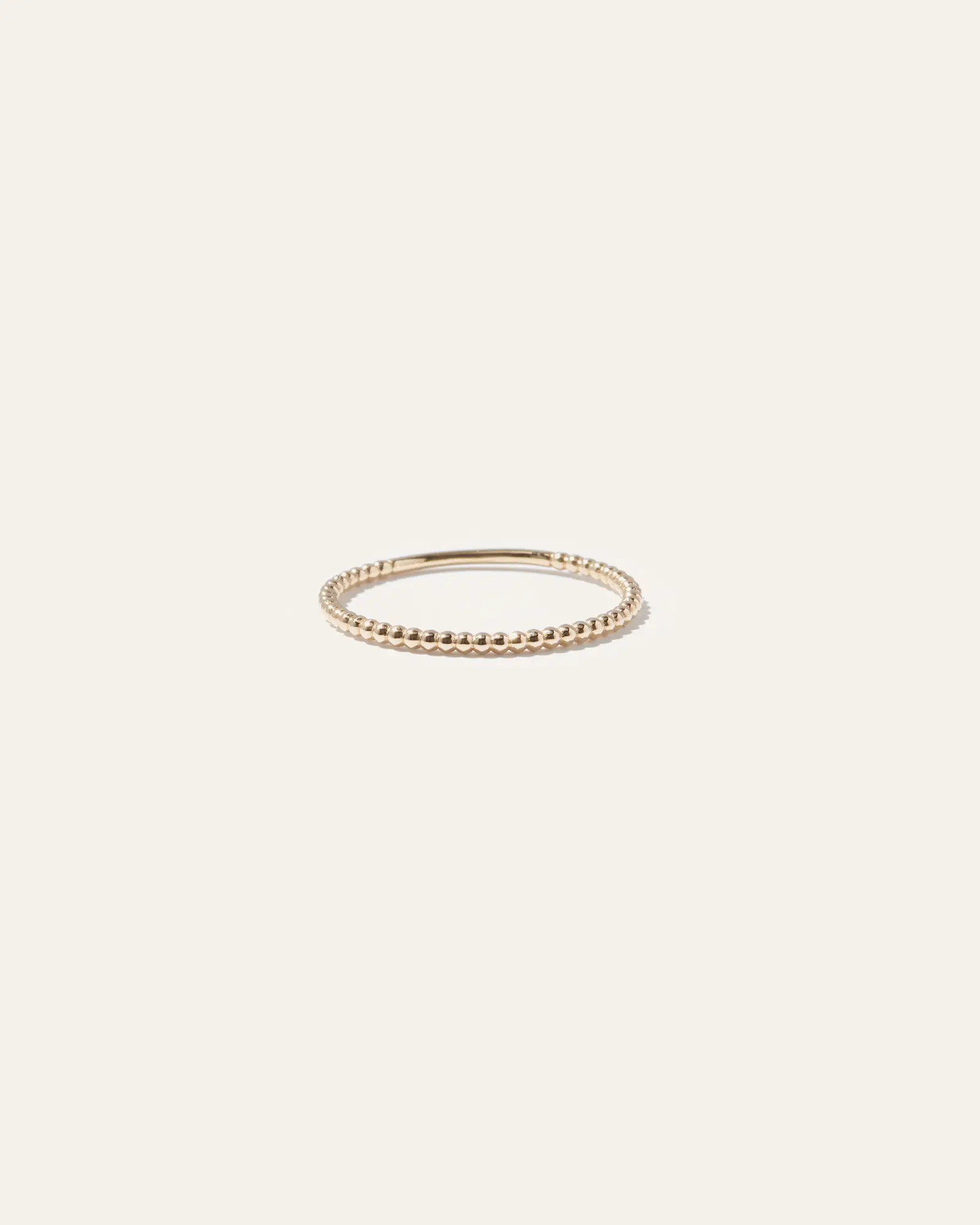 14k Gold Beaded Ring | Quince