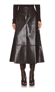 Citizens of Humanity Cassia Skirt in Chocolate from Revolve.com | Revolve Clothing (Global)