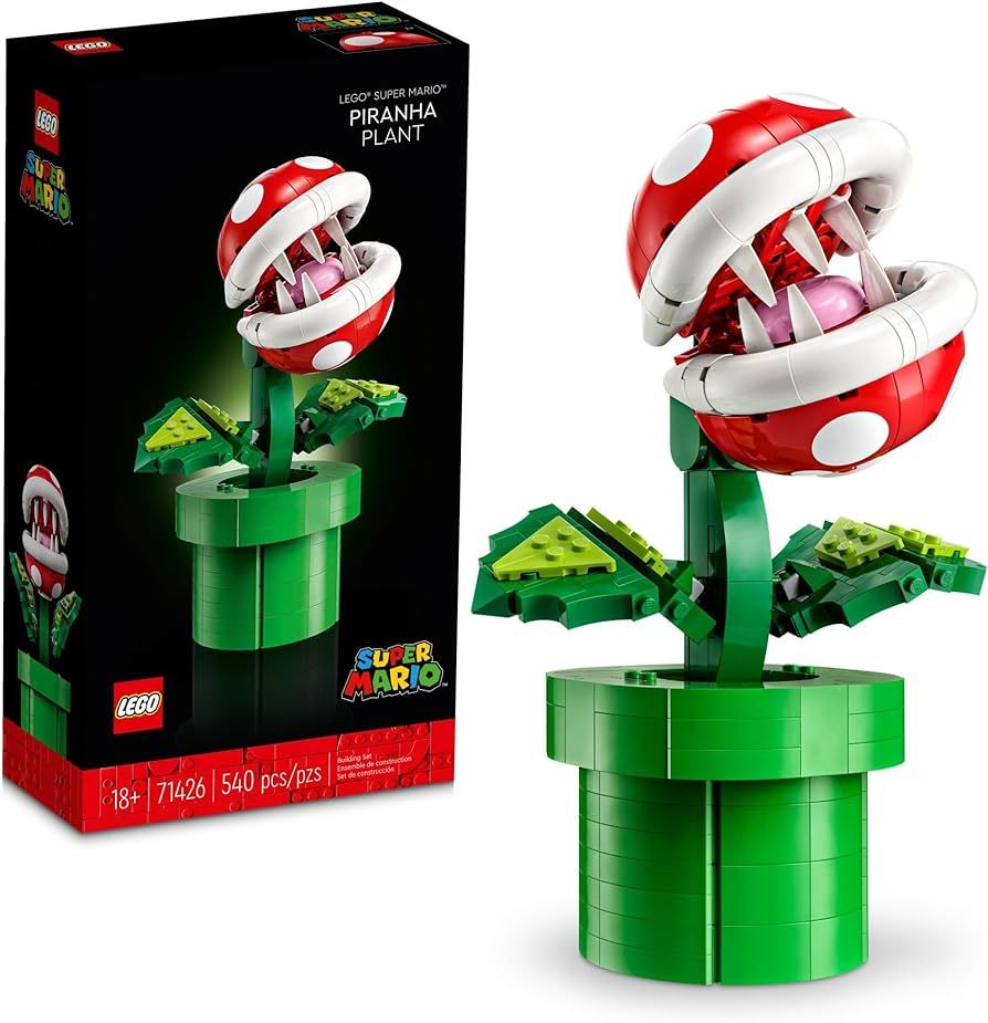 LEGO Super Mario Piranha Plant, Build and Display Super Mario Brothers Collectible for Adults and... | Amazon (US)
