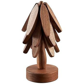 Viodmss Hot Pot Stand Wooden Trivets for Hot Dishes Tree Shape Trivet Set Coaster for Teapot Hot ... | Amazon (CA)