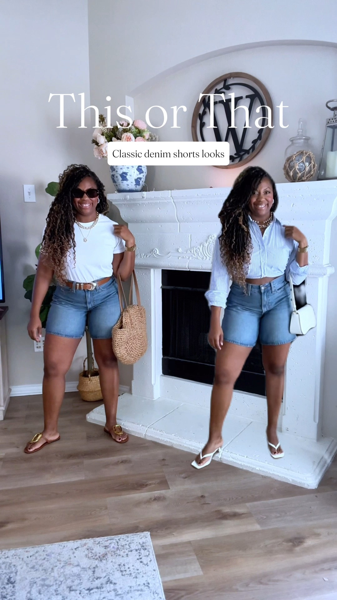 Classic denim short outfit ideas!

You can tuck the button down or you can leave it a bit cropped

#LTKootd #LTKgrwm