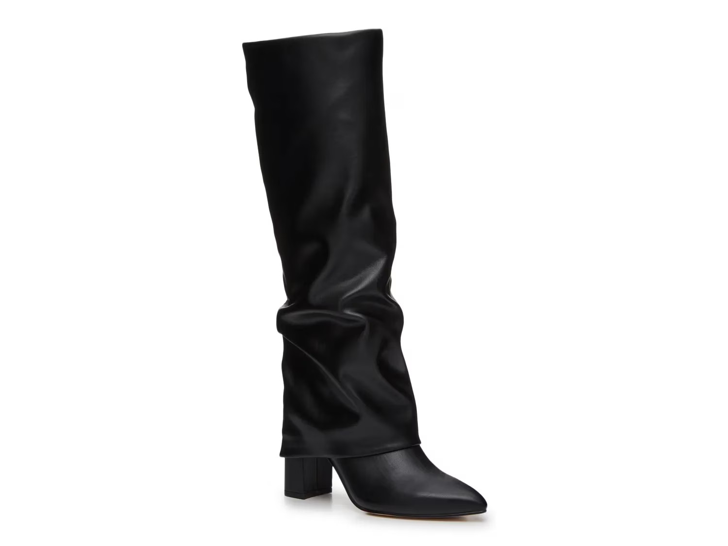 Marc Fisher Faldo Foldover Boot | Women's | Black | Size 9.5 | Boots | Foldover | Slouch | DSW