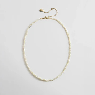 Mini Semi-Precious Necklace - Mother of Pearl | BaubleBar