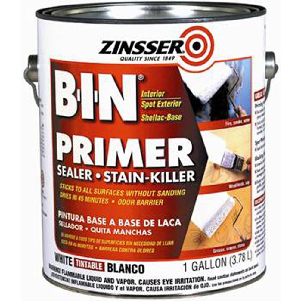 1 gal. B-I-N Shellac-Based White Interior Primer and Sealer | The Home Depot