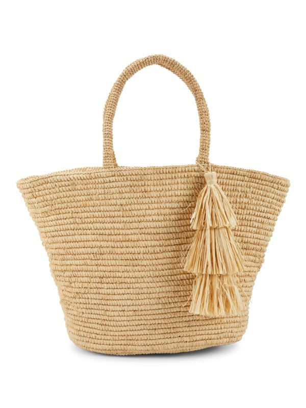 Juliana Raffia Open Tote | Saks Fifth Avenue OFF 5TH