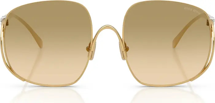 MU A57S 57mm Gradient Square Sunglasses | Nordstrom