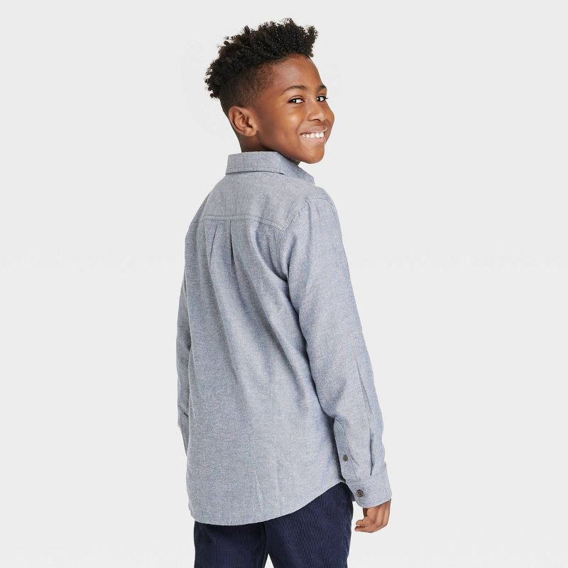 Boys' Button-Down Long Sleeve Flannel Shirt - Cat & Jack™ | Target