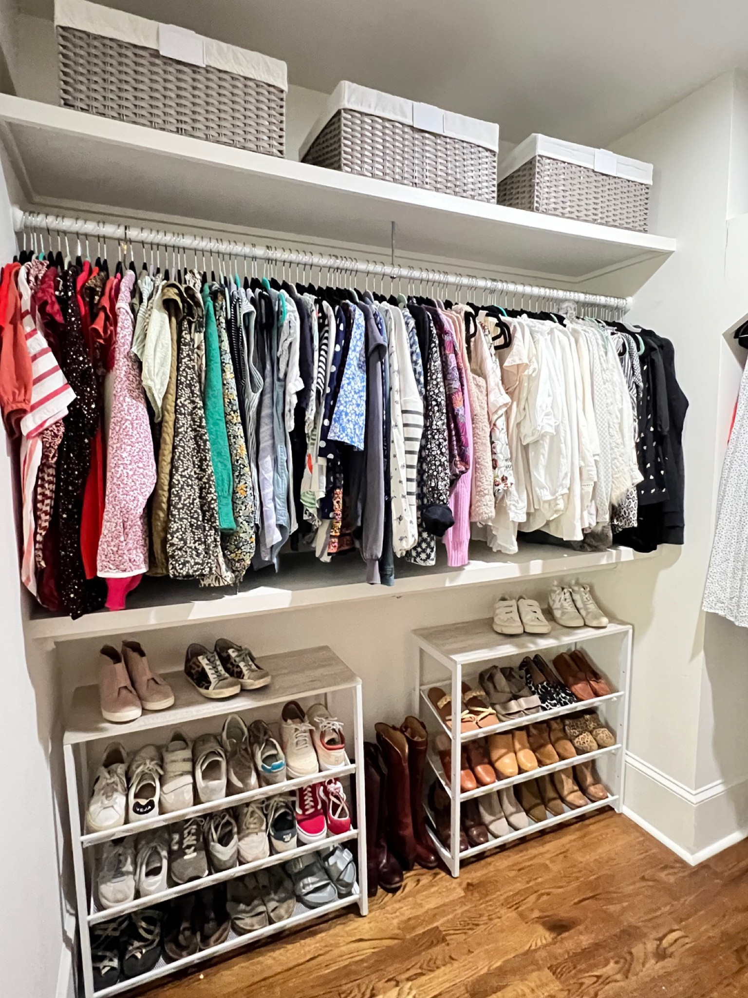 What’s better than a walk-in closet in your brand new home? A perfectly organized closet, of course 😉 Between taking care of two kids, getting settled into their new space, and all the chaos that moving entails, our clients decided their sanity was worth not handling a move by themselves.

Move-ins are the ideal time to have your whole home organized because we can create customized systems that work for your lifestyle right from the beginning! Say goodbye to the stress of unpacking and settling in, and hello to a beautifully organized home 🏡💕

In this closet we used the Montauk baskets, shoe racks from The Container Store, and velvet hangers to get this closet organized and ready for our client to enjoy!  

#LTKhome #LTKFind #LTKfamily