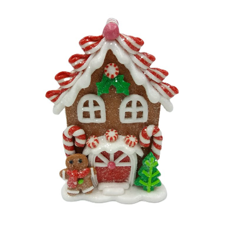 Gingerbread House Christmas Tabletop Decoration, Multicolor, 5", by Holiday Time | Walmart (US)